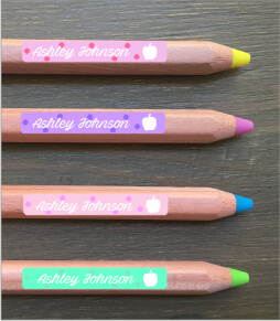 Dotty Pencil Labels